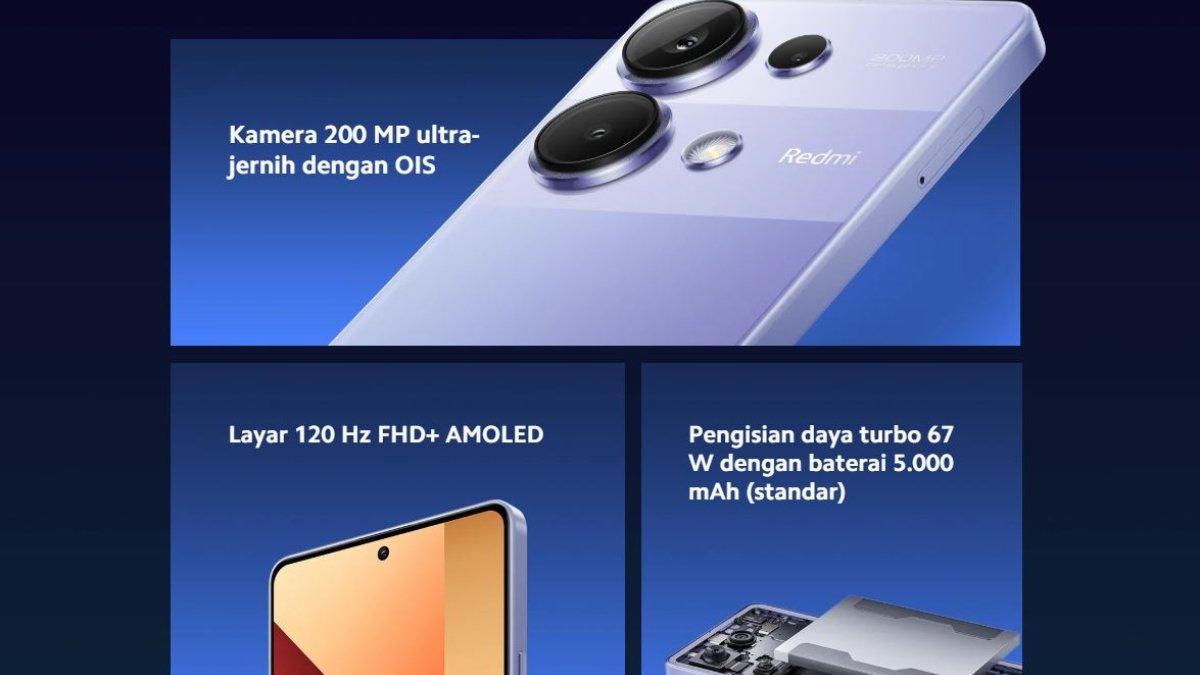 Gambaran Xiaomi Redmi Note 13 Pro 4G.