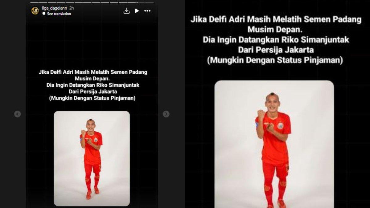 Riko Simanjuntak masuk ke dalam lis belanja Semen Padang untuk bursa transfer awal musim 2024/2025 mendatang.