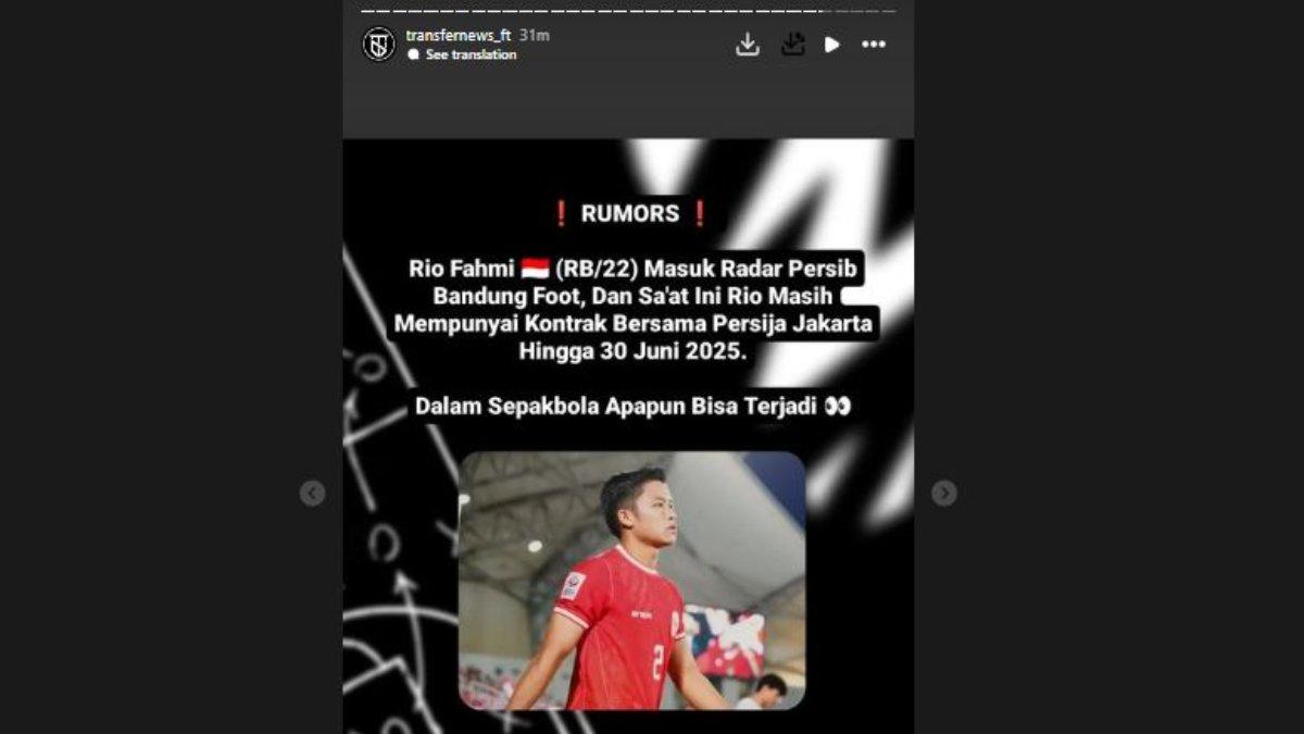 Rio Fahmi masuk ke dalam lis belanja Persib Bandung.