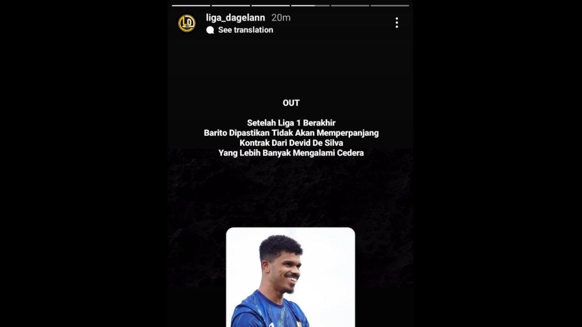 Rumor hengkangnya Devid De Santana dari Barito Putera di penghujung Liga 1 2023.