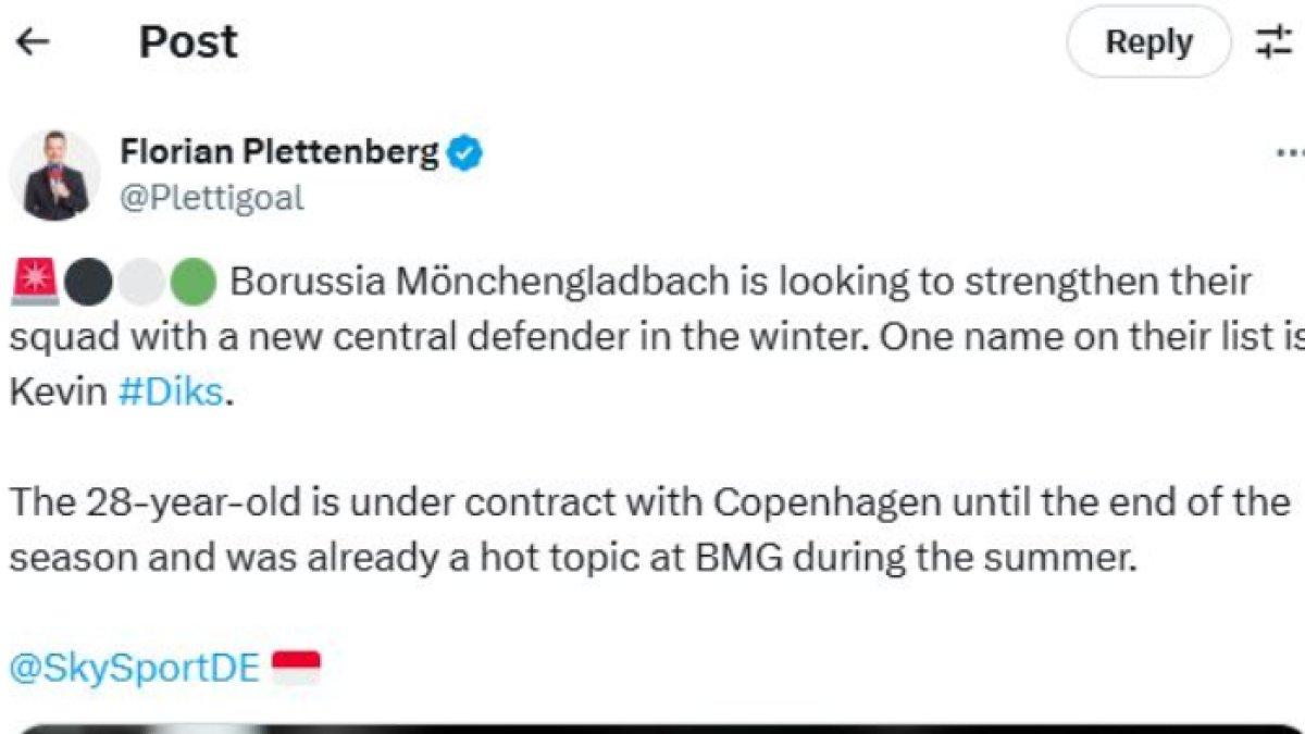 Rumor Kevin Diks yang semakin diminati oleh Borussia Monchengladbach tengah dibeberkan oleh jurnalis ESPN Florian Plettenberg, Senin (25/11).