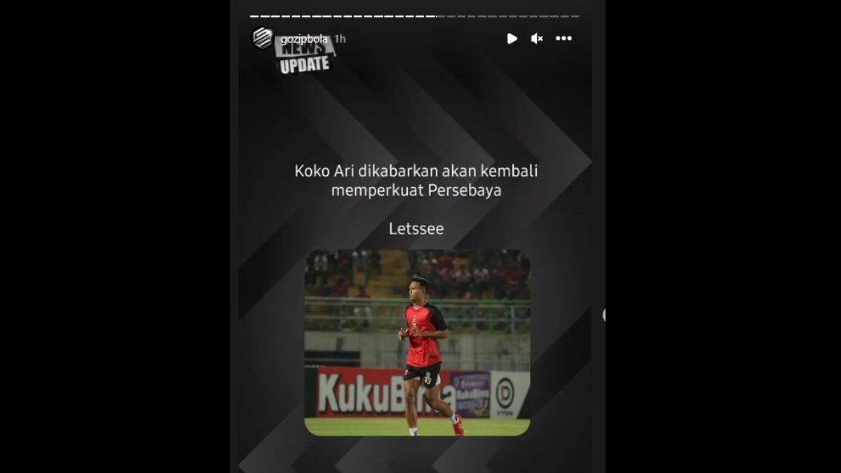 Rumor diminatinya lagi sosok Koko Ari oleh Persebaya Surabaya di putaran kedua Liga 1 2023.