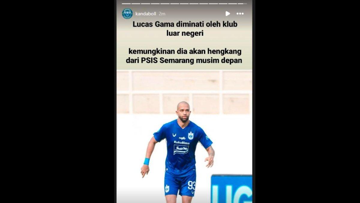 Rumor bek asing PSIS Semarang asal Brasil, yakni Lucas Gama alias Lucao yang kabarnya diminati oleh klub luar negeri di musim 2023/2024 ini.