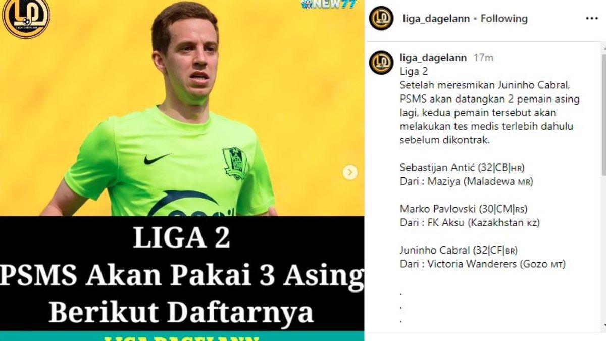 Rumor dua pemain asing baru PSMS Medan untuk Liga 2 2024, yakni Sebastijan Antic dan Marko Pavlovsky. Sebelumnya, PSMS Medan telah merekrut striker asal Brasil, yakni Jacinto untuk menjadi pemain asingnya di Liga 2 2024.