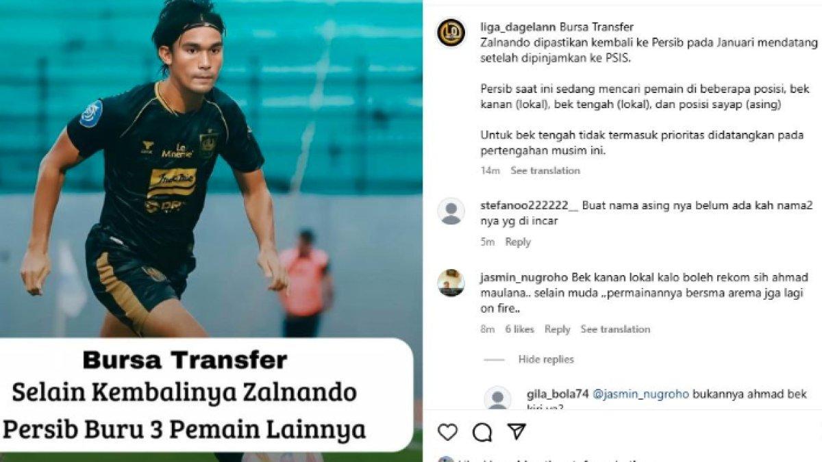 Rumor transfer Persib Bandung yang kabarnya mencari empat pemain baru untuk putaran kedua Liga 1 2024, Minggu (15/12).