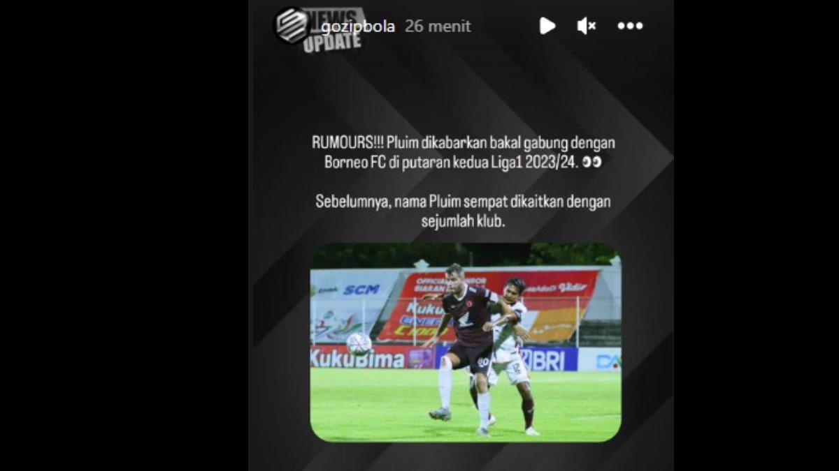 Rumor didatangkannya Wiljan Pluim dari PSM Makassar ke Borneo FC di putaran kedua Liga 1 2023 mendatang.