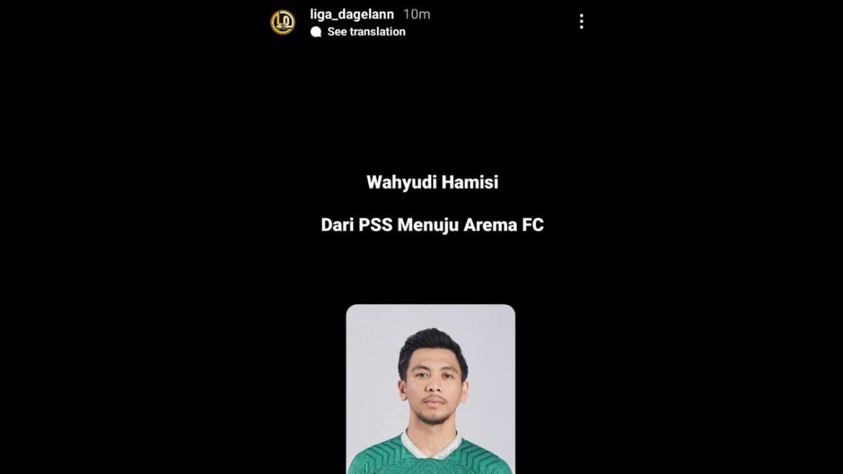 Rumor merapatnya gelandang PSS Sleman, Wahyudi Hamisi ke Arema FC jelang putaran kedua Liga 1 2023.