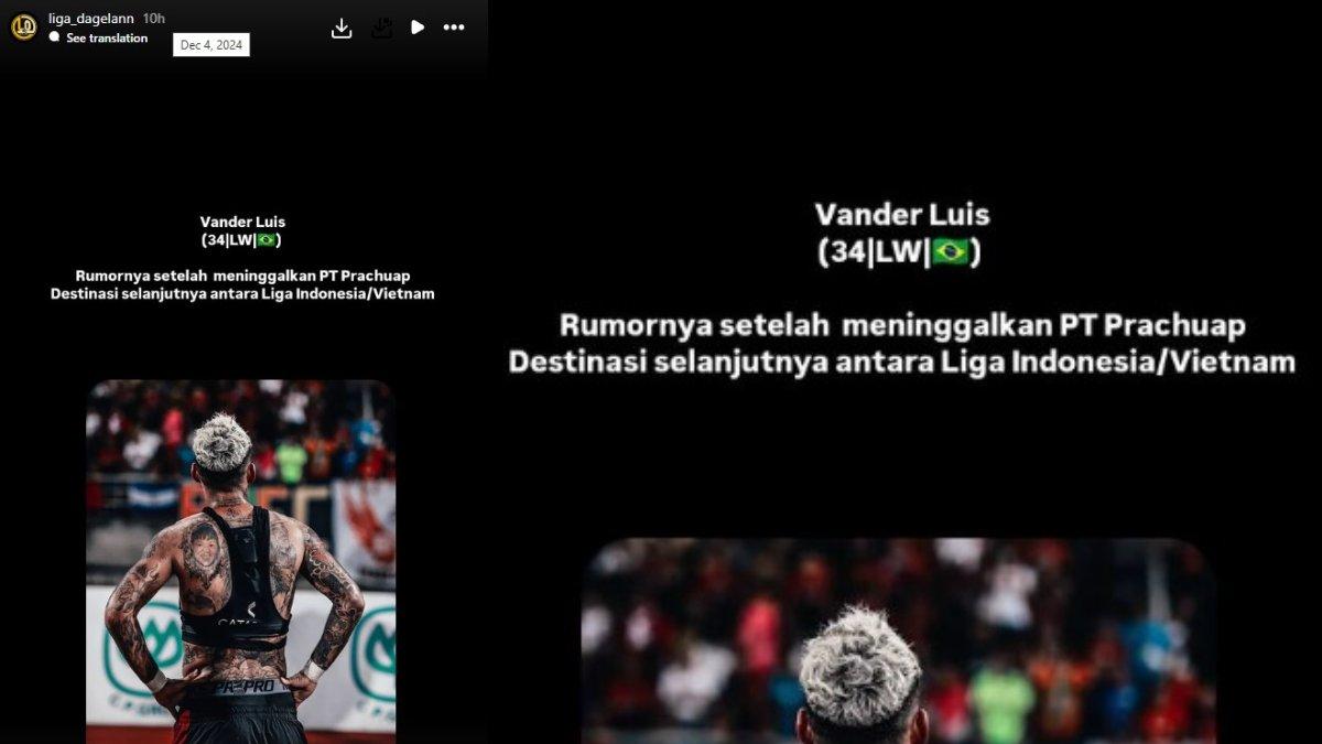 Rumor pesepakbola asal Brasil bernama Vander Luiz ingin main di Indonesia dan Vietnam.