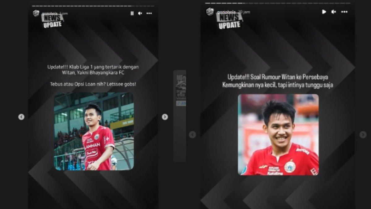 Rumor soal masa depan Witan Sulaeman dan Persija Jakarta, Senin 6 November 202