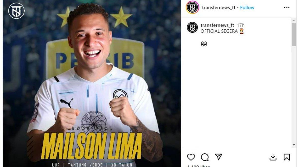 Rumor transfer Mailson Lima ke Persib Bandung