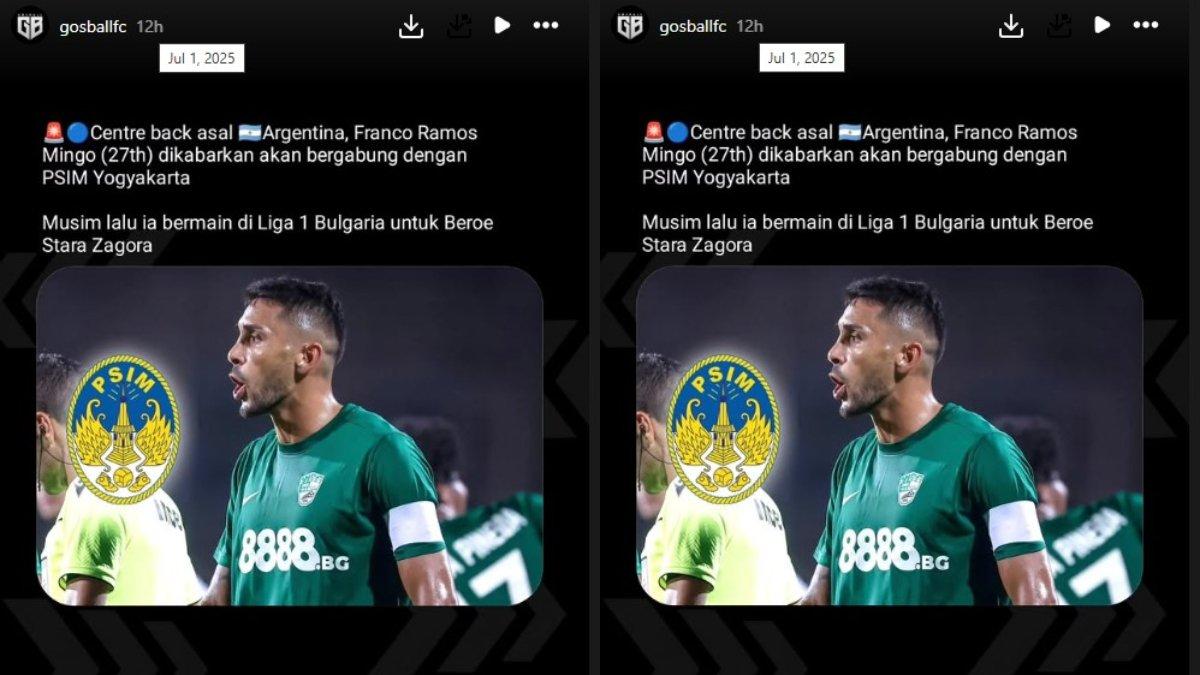 BURSA TRANSFER LIGA 1 - PSIM Yogyakarta kabarnya akan mendatangkan bek asal Argentina, Franco Ramos.