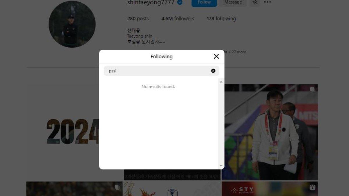 Indikasi Shin Tae-yong bakal angkat kaki dari Timnas Indonesia seusai kepergok unfollow PSSI.