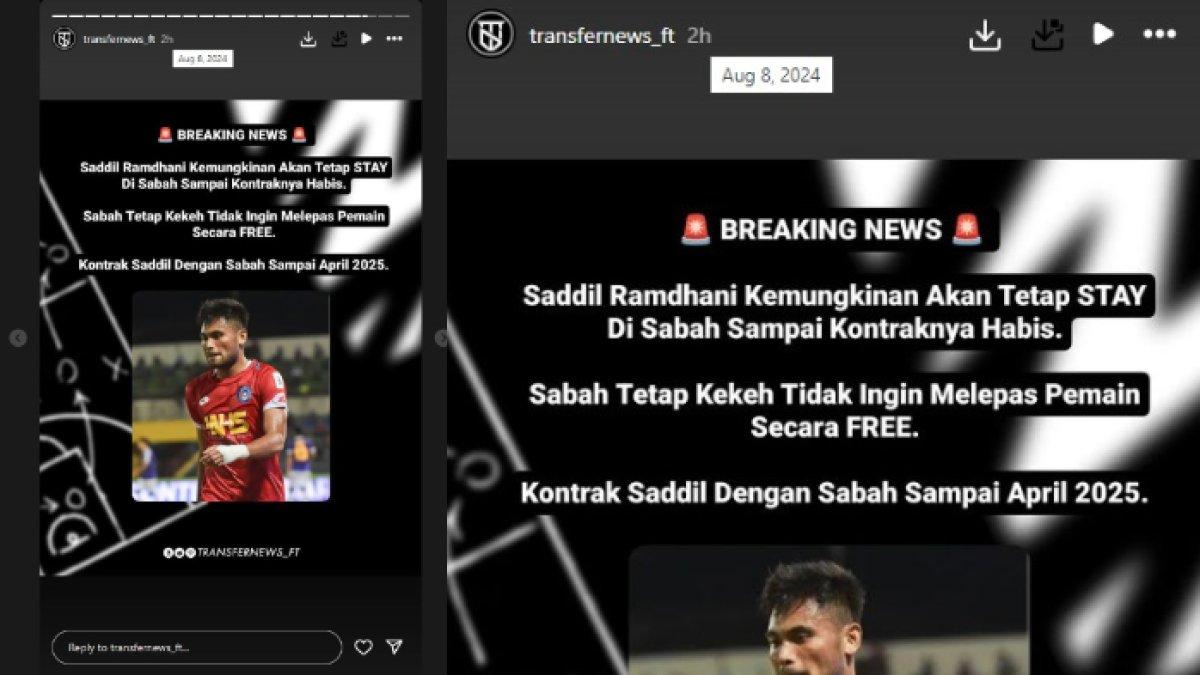 Saddil Ramdani dikabarkan stay bersama Sabah FC.