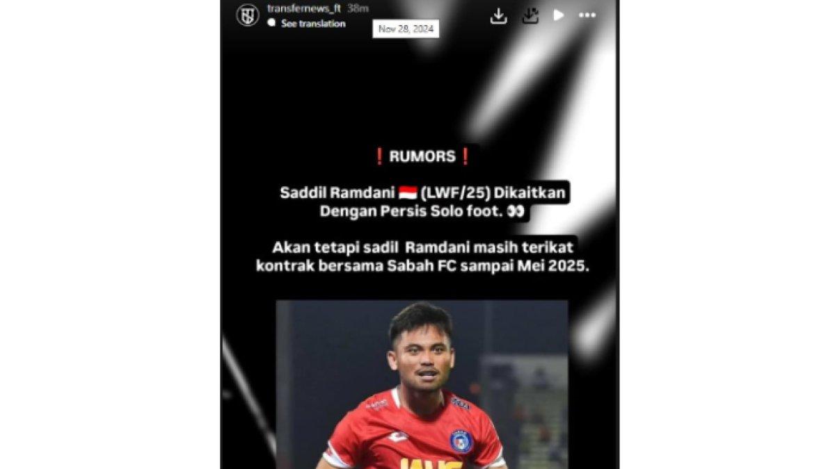 Rumor Saddil Ramdani dikaitkan dengan Persis Solo.