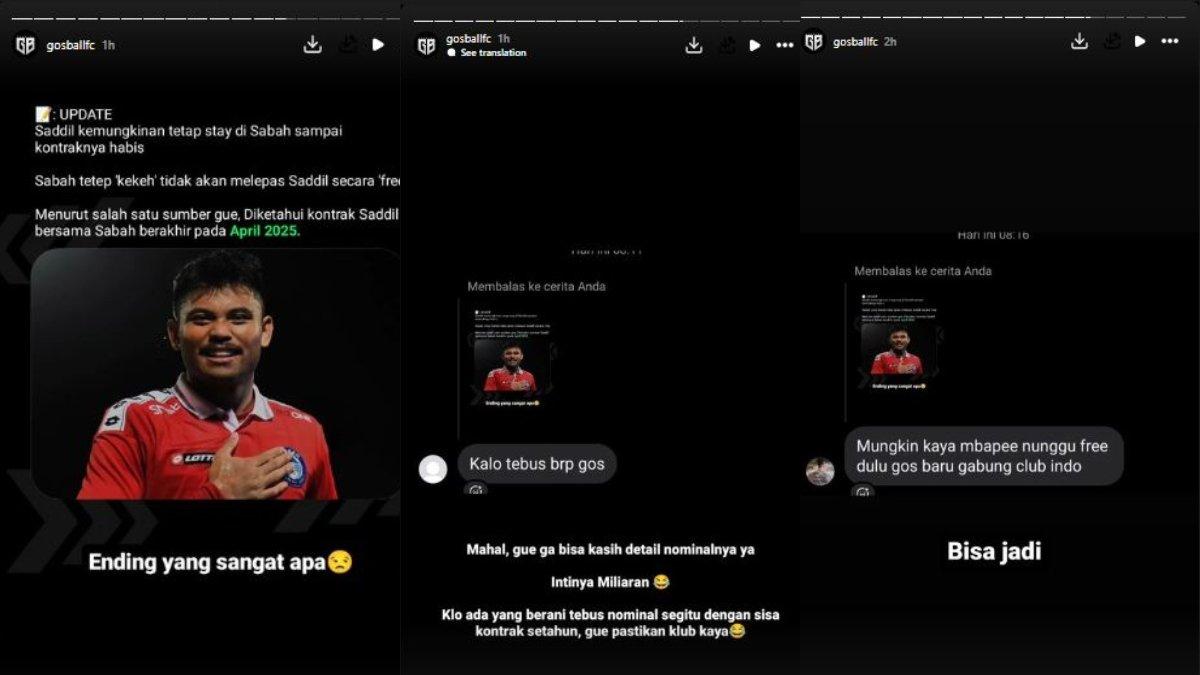 Saddil Ramdani dikabarkan bakal bertahan bersama Sabah FC untuk musim 2024/2025.