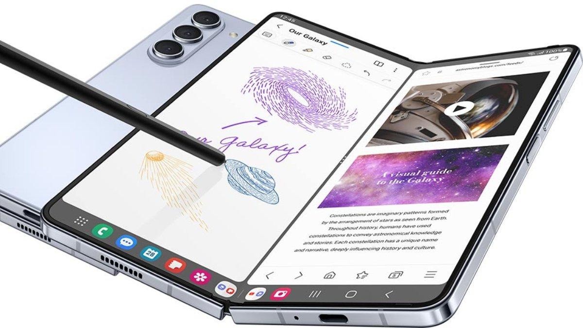 Gambaran Samsung Galaxy Z Fold 5.