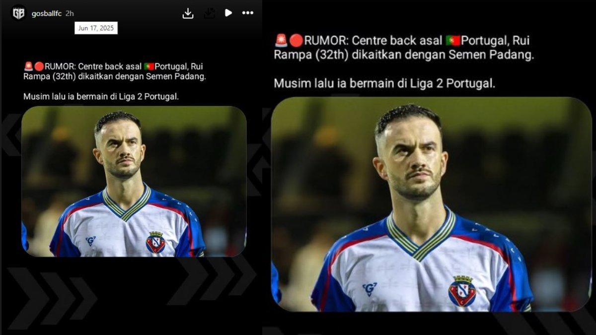 BURSA TRANSFER SEMEN PADANG - Semen Padang tengah dikaitkan dengan bek asal Portugal, Rui Rampa.