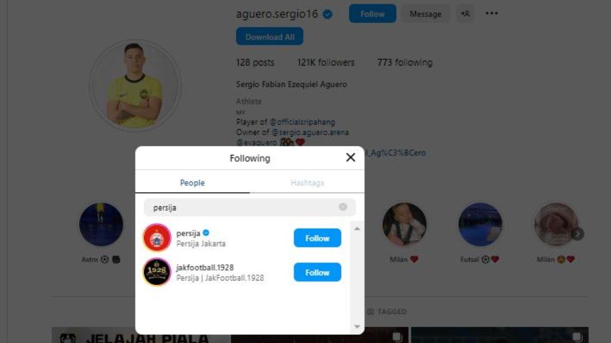 Sergio Aguero Persija Jakarta 22
