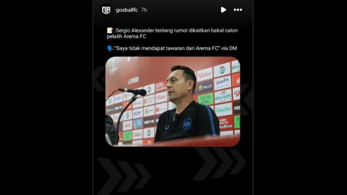 RUMOR - Eks pelatih PSIS Semarang Sergio Alexandre kini menepis rumor yang menyebutkannya ke Arema FC jelang Liga 1 2024.