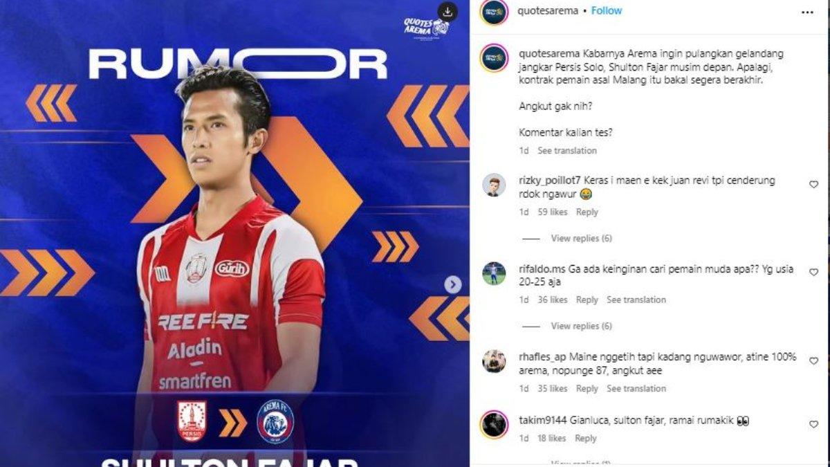 Gelandang jangkar Persis Solo, Shulton Fajar masuk ke dalam lis belanja Arema FC.