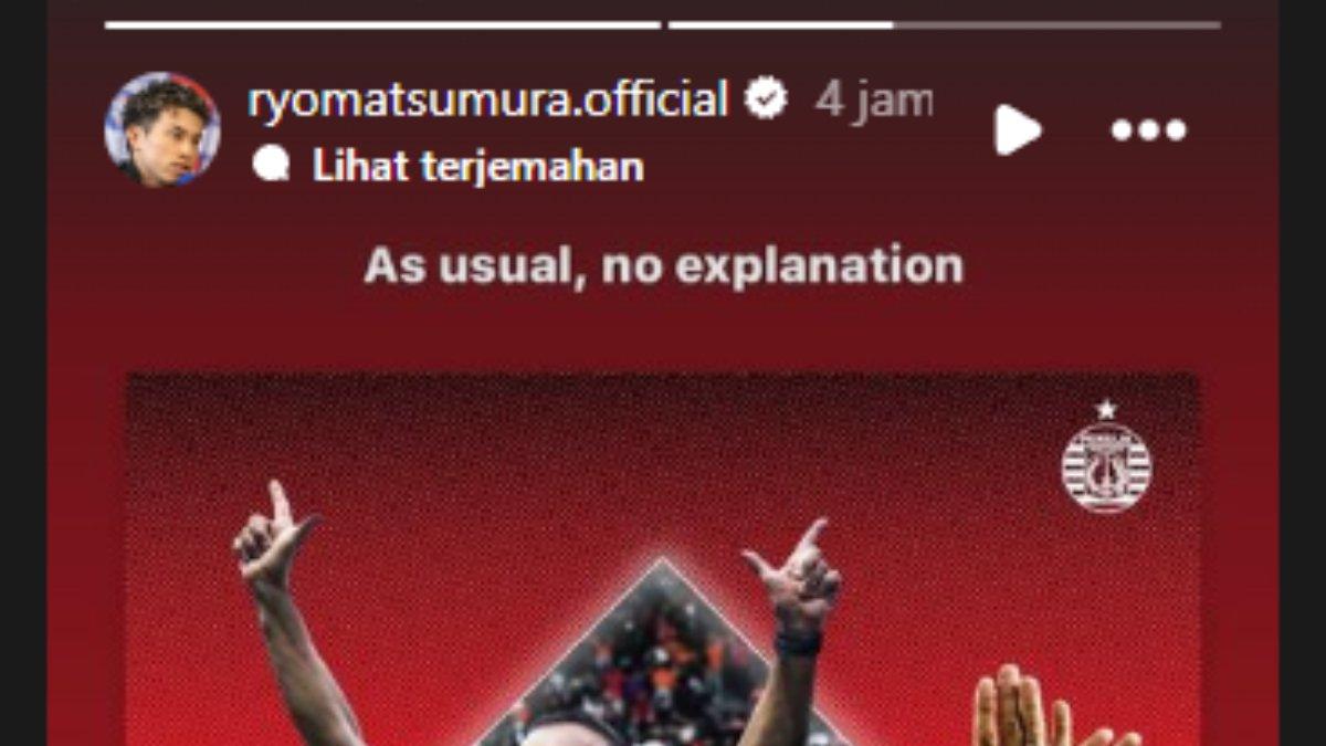 Sindiran Ryo Matsumura seusai Thomas Doll resmi berpisah dengan Persija Jakarta jelang Liga 1 2024, Jumat, 14 Juni 2024.