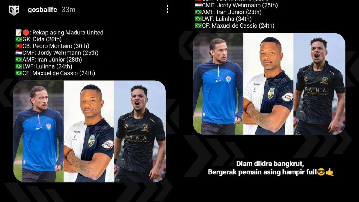 Rumor slot asing Madura United untuk Liga 1 2024. Untuk Lulinha, Dida, dan Iran Junior terpantau sudah diresmikan oleh Madura United untuk Liga 1 2024.