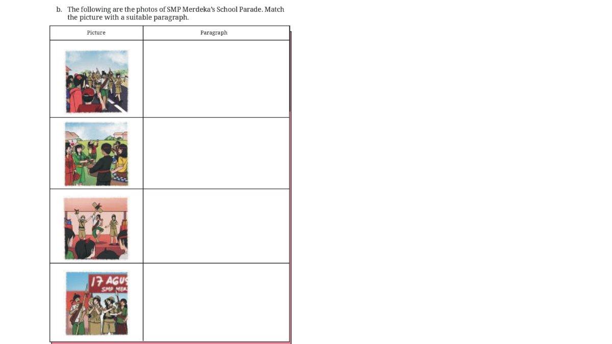 Soal Bahasa Inggris kelas 8 Kurikulum Merdeka Chapter 1, worksheet halaman 45.