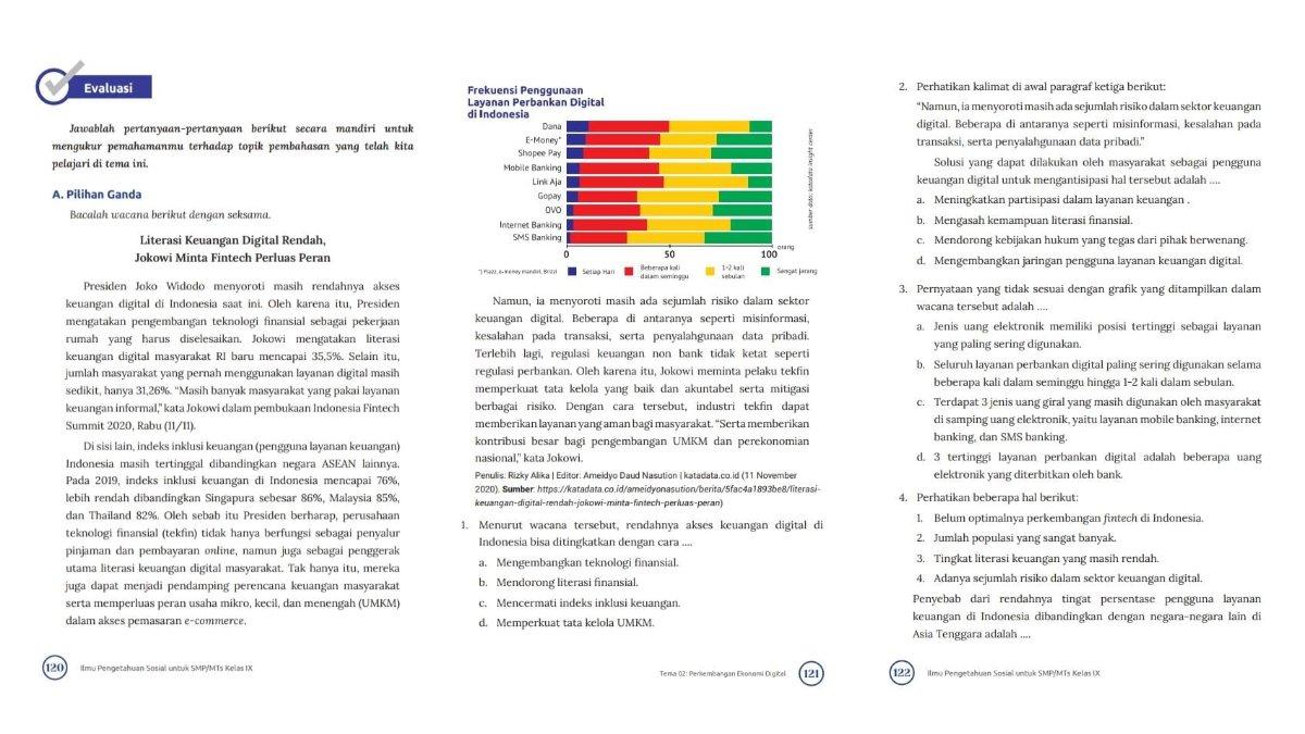 Soal IPS kelas 9 SMP kurikulum merdeka evaluasi tema 2 pilihan ganda nomor 1-4. Simak kunci jawaban evaluasi tema 2 IPS kelas 9 SMP kurikulum merdeka.