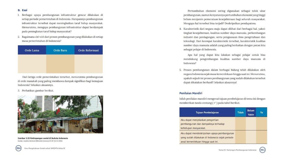 Soal IPS kelas 9 SMP kurikulum merdeka evaluasi tema 3 essai. Simak kunci jawaban evaluasi tema 3 IPS kelas 9 SMP kurikulum merdeka.