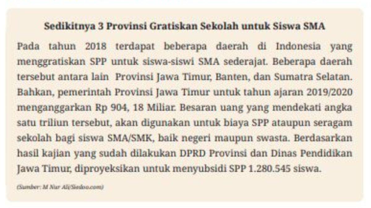 KUNCI JAWABAN - Teks Berita untuk soal Pendidikan Pancasila Uji Kompetensi Bab 2 Nomor 6 & 7 Kelas 9 SMP.