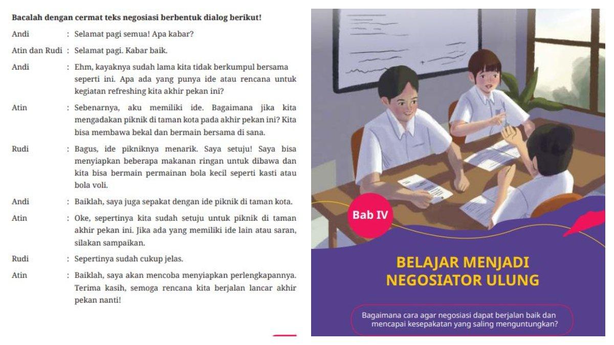 Soal Nomor 10 Berupa Teks Negosiasi dalam Bentuk Dialog
