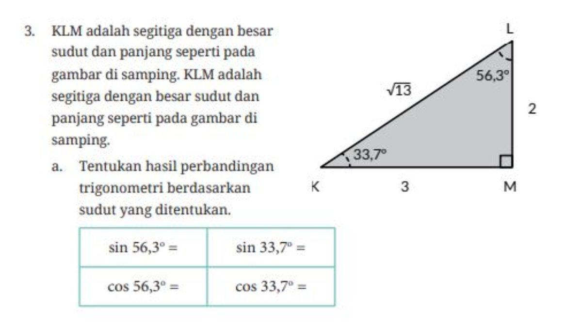 Soal nomor 3 bagian a yang terdapat pada latihan 3.7 halaman 100.