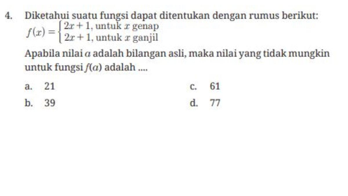 Soal Nomor 4 Halaman 204 terdapat pada Buku Matematika SMP/MTs Kelas 8 Kurikulum Merdeka.