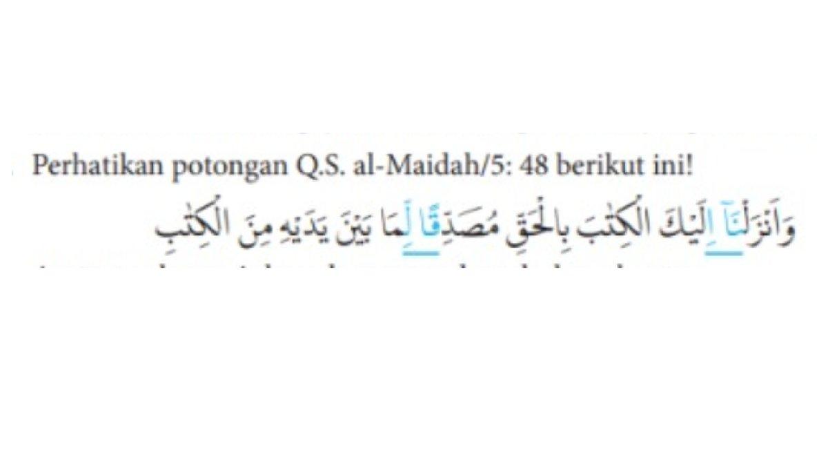 KUNCI JAWABAN - Soal nomor 7 buku Pendidikan Agama Islam SMA kelas 10 Pengayaan Bab 1
