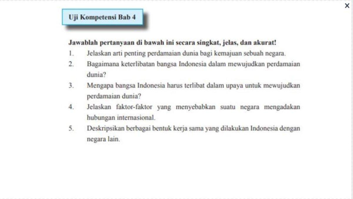 Soal PPKn Kelas 11 SMA Bab 4 Kurikulum 2013