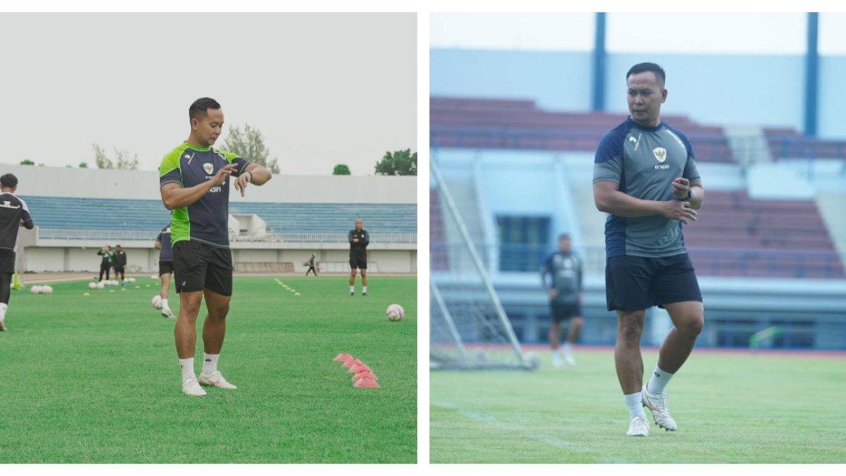 PROFIL PELATIH -  Sofie Imam Faizal saat melatih pemain Timnas Indonesia.