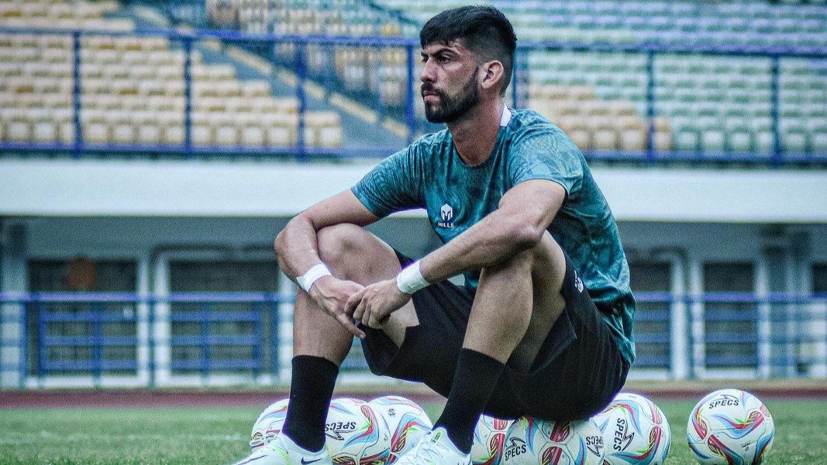 Potret striker asing Nusantara United FC asal Brasil, Matheus Silva.
