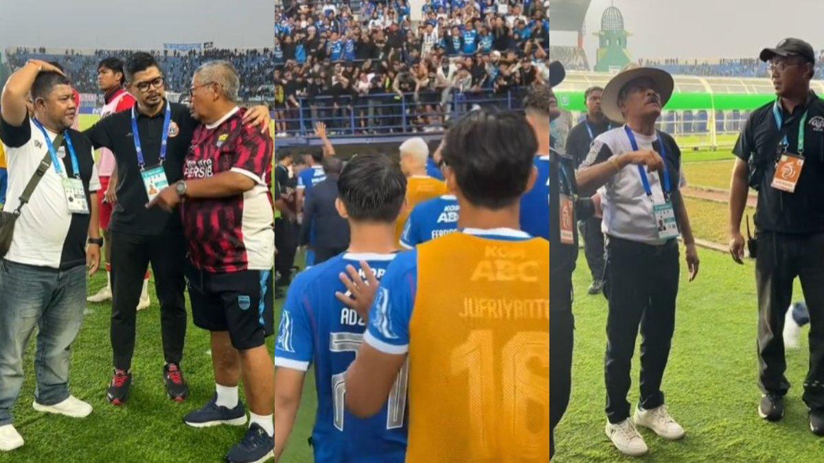 Suasana setelah laga Persib Bandung vs Persija Jakarta.