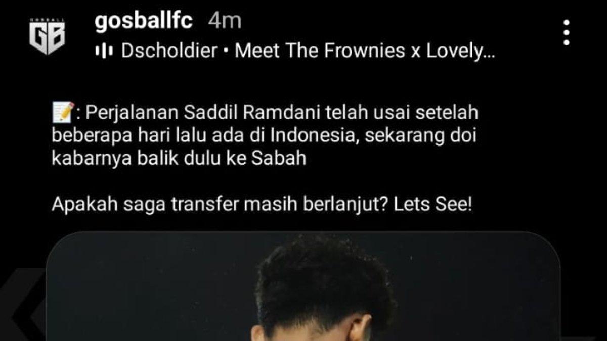 Rumor buruan Persib Bandung, yakni Saddil Ramdani dikabarkan sudah pergi ke Malaysia, peluang transfer jadi tertutup?