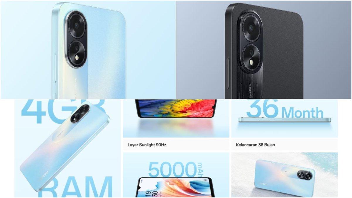 Berikut beberapa tampilan dari Oppo A18 dengan spesifikasinya.
