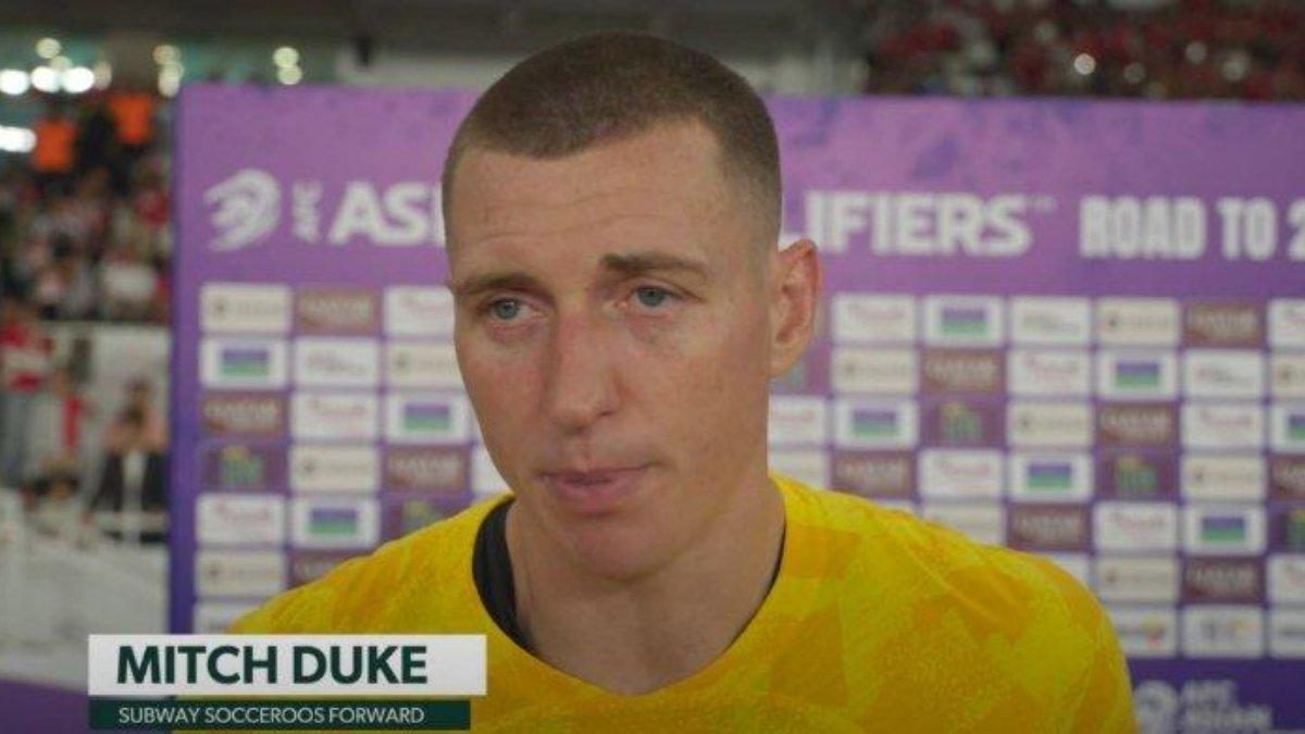 Tangkapan layar kanal YouTube Football Australia tentang komentar Mitchell Duke terhadap suporter Timnas Indonesia pada laga hari Selasa (10/9/2024) silam.