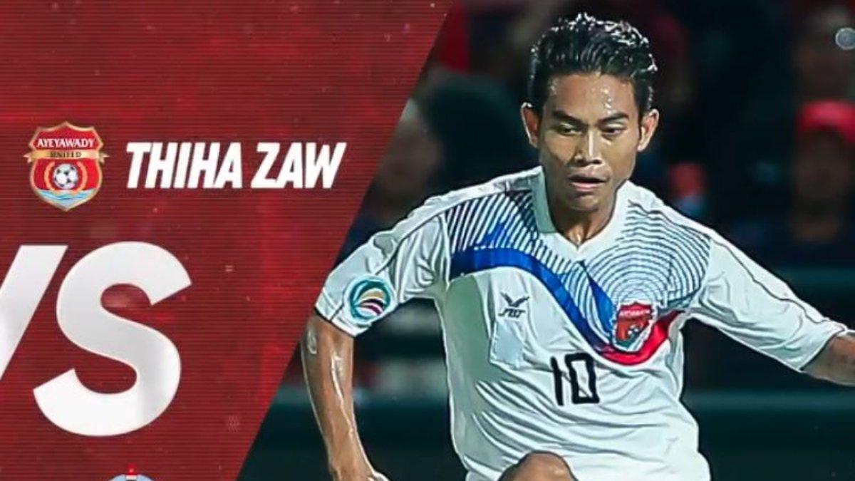 Sosok Thiha Zaw, winger asal Myanmar yang kabarnya tengah ditawarkan ke klub-klub Liga 1 Indonesia.