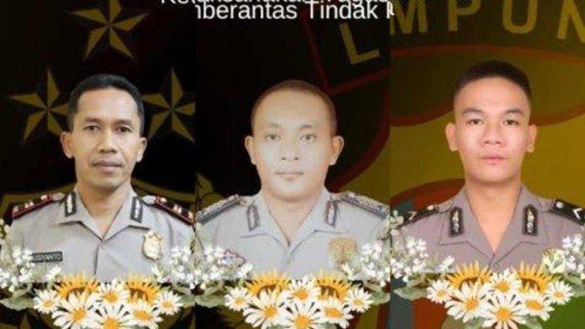3 POLISI DITEMBAK DI WAY KANAN - Tiga anggota polisi di Way Kanan, Lampung dikabarkan meninggal dunia dalam sebuah insiden baku tembak dengan pelaku judi sabung ayam, Senin (17/3/2025). Kini terduga dua pelaku anggota TNI diamankan dan serahkan diri.