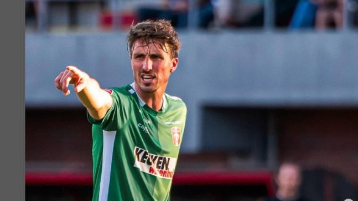 PEMAIN BARU - Tim Receveur saat menggunakan seragam FC Dordrech. Tim merupakan gelandang dari klub Belanda Almere City yang dikabarkan merapat ke Bali United, Minggu 13 Juli 2025.
