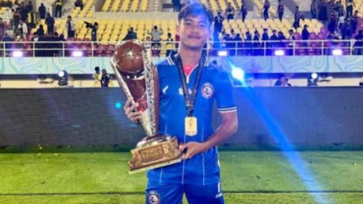 Potret pemain muda Arema FC, Tito Hamzah.