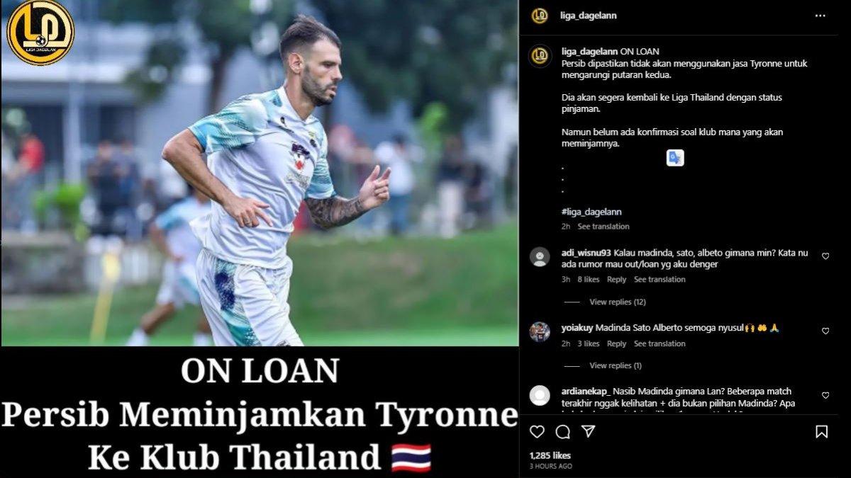 Rumor dilepasnya Tyronne del Pino menuju Liga Thailand dengan status pinjaman pada gelaran Liga 1 2023 paruh kedua ini.
