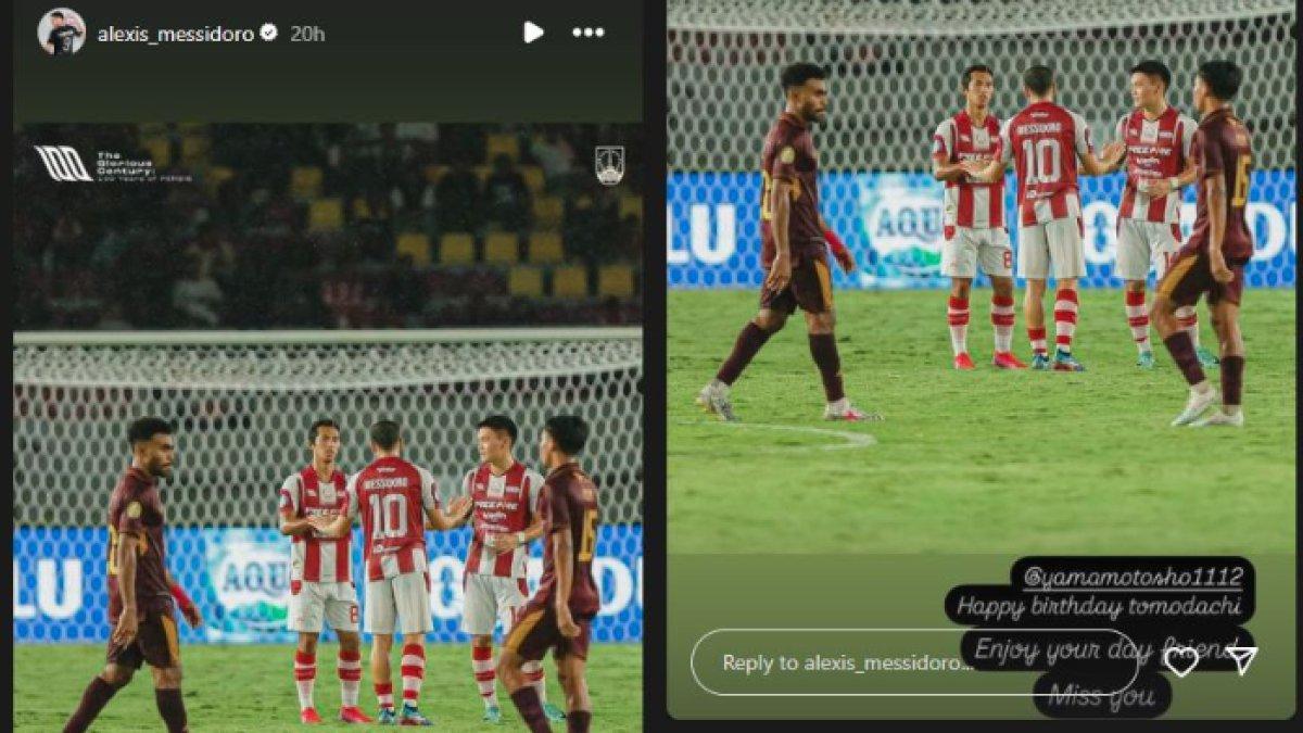 Unggahan Alexis Messidoro yang ambigu seolah menjadi kode bahwa gelandang serang Dewa United tersebut masih belum move on dari Persis Solo, bakal kembali? Selasa (12/11).