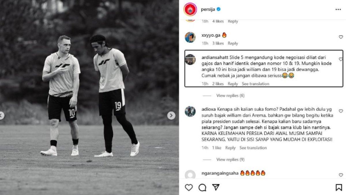 Satu unggahan Persija Jakarta jelang melawan Malut United di pekan ke-17 Liga 1 2024 justru ditangkap sebagai kode oleh para Jakmania, sinyal mendatangkan Wiliam Marcilio dan Alfeandra Dewangga?