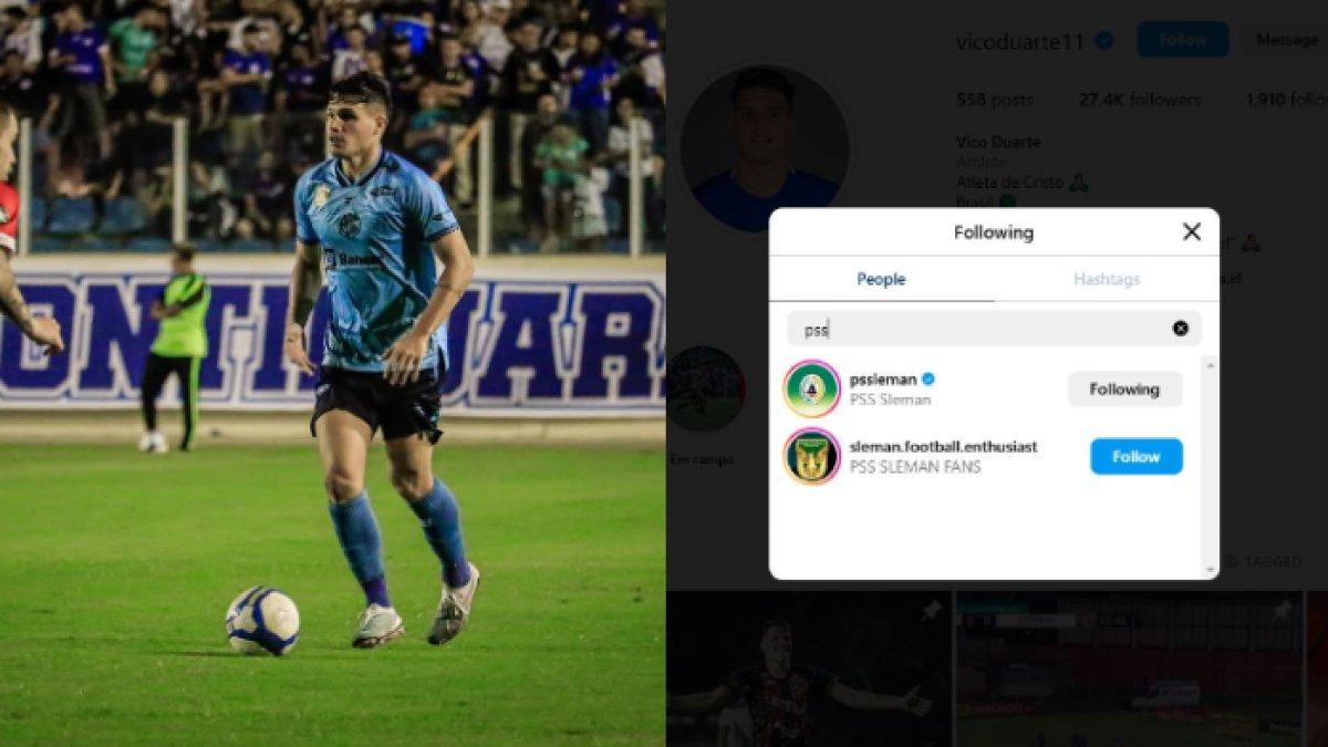 Kepergok ikuti Instagram PSS Sleman, Vico Duarte santer diperkenalkan sebagai pemain baru Super Elja di paruh kedua Liga 1 2024.