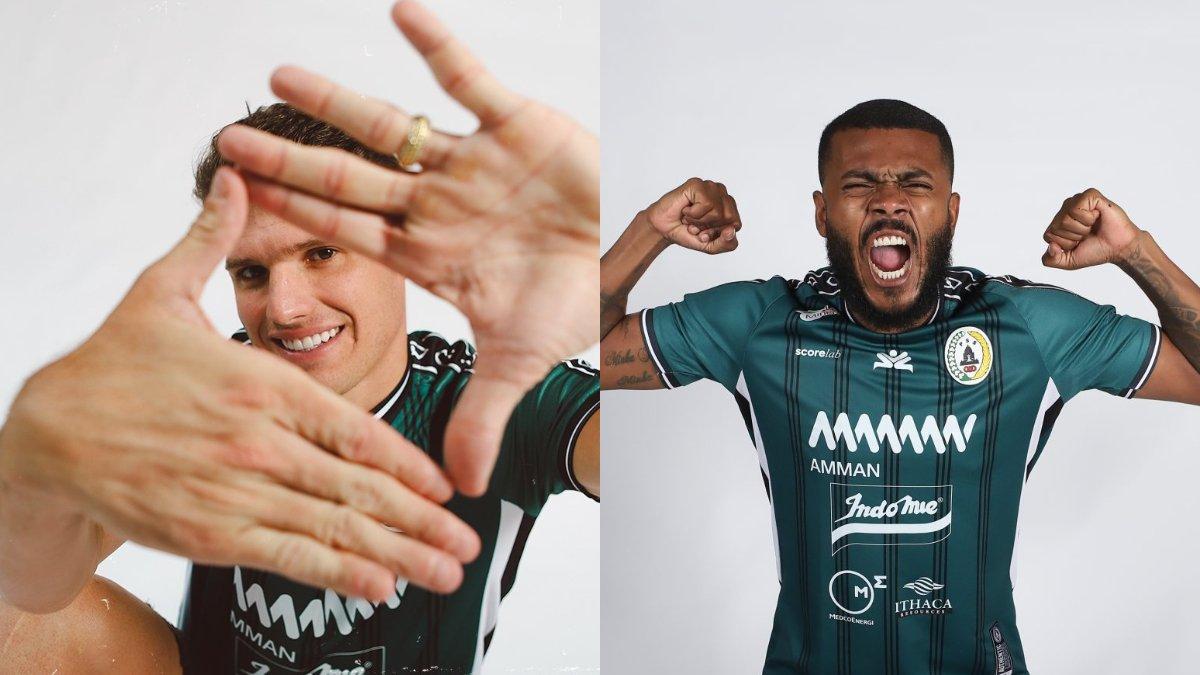 Dua rekrutan asing PSS Sleman di bursa transfer putaran kedua musim 2024/2025, Vico Duarte (kiri) dan Marcelo Cirino (kanan).